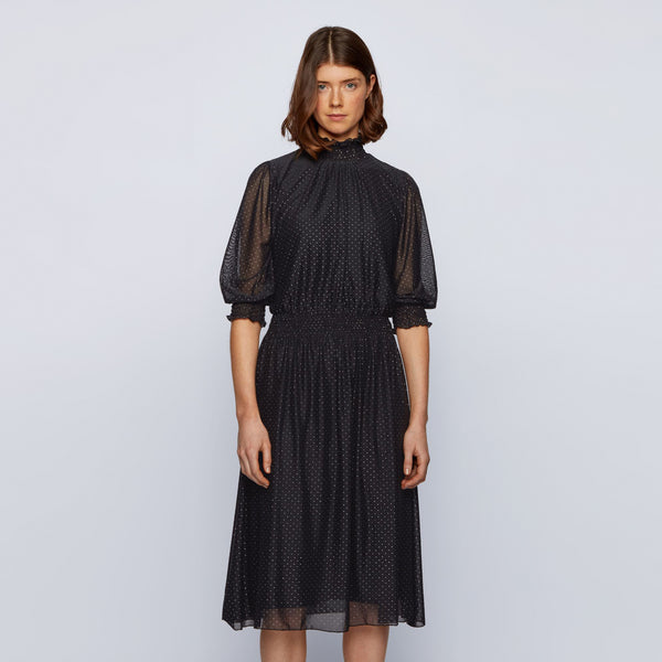 BOSS - abito Engelica - regular fit - nero