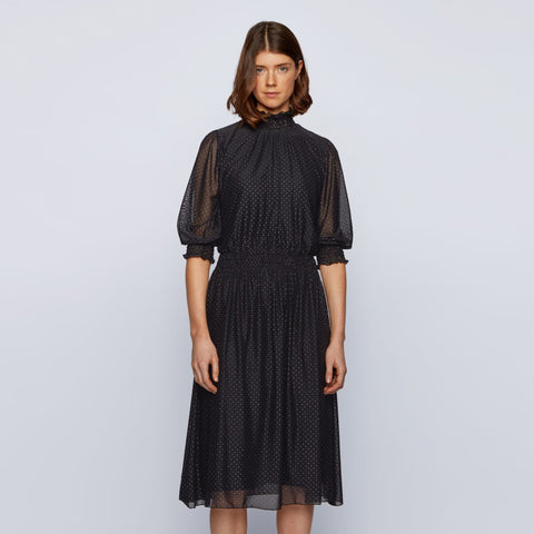 BOSS - abito Engelica - regular fit - nero