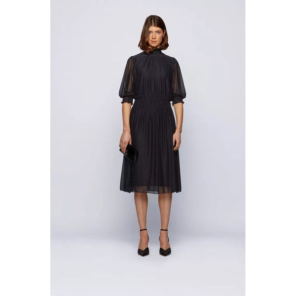BOSS - abito Engelica - regular fit - nero