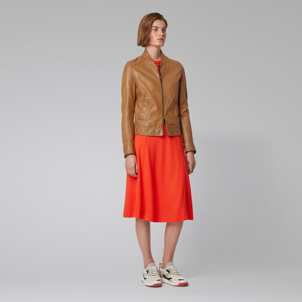 BOSS - abito Dusca - fitted cut - arancione