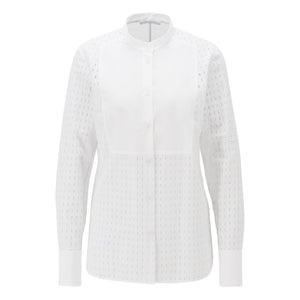 BOSS - blusa Iacrux - regular fit - 100% cotone - bianco
