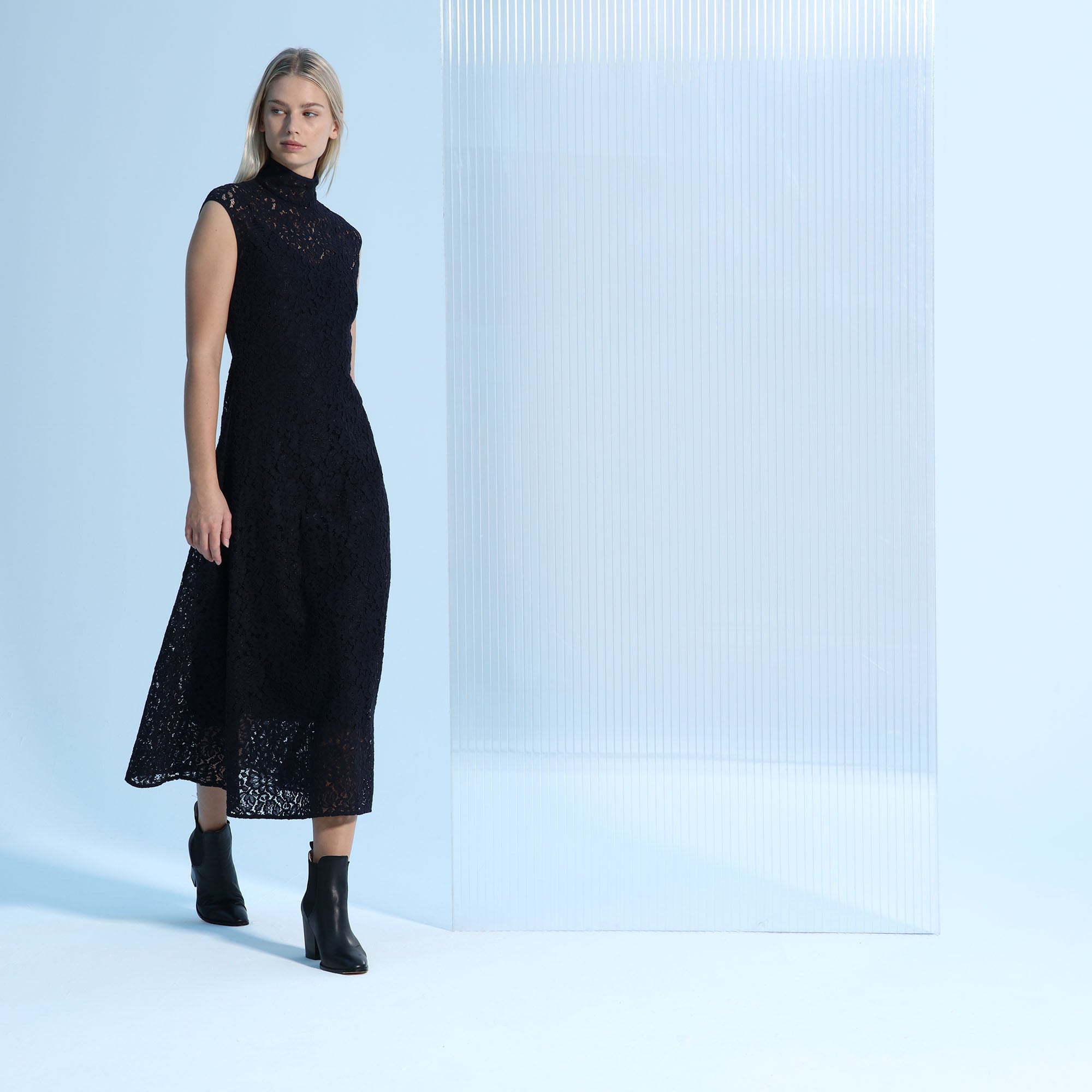 BOSS - abito Dasice - regular fit - blu scuro