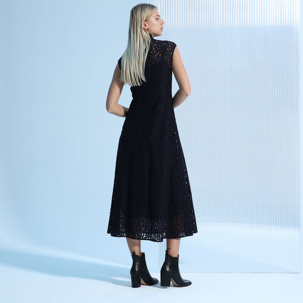 BOSS - abito Dasice - regular fit - blu scuro