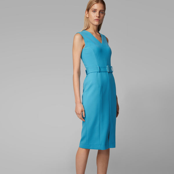 BOSS - abito Dadorina - regular fit - blu