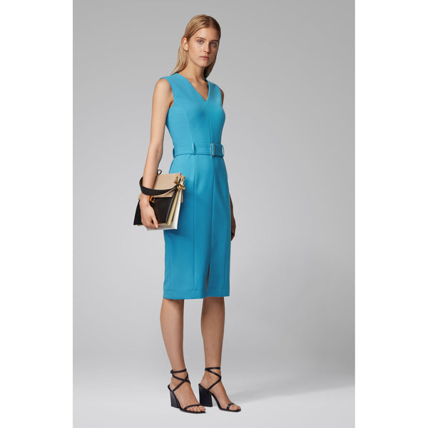 BOSS - abito Dadorina - regular fit - blu