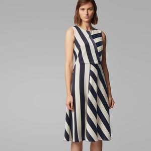 BOSS - abito Dalta - regular fit - navy e bianco
