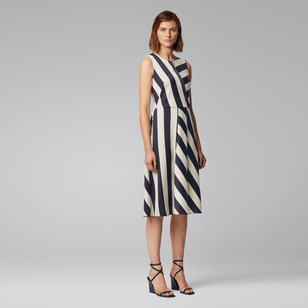 BOSS - abito Dalta - regular fit - navy e bianco