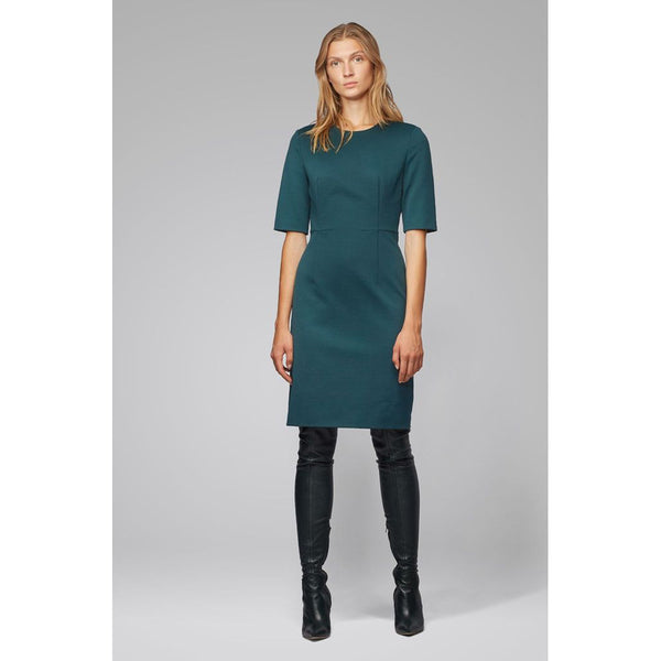BOSS - abito Daxine - regular fit - verde scuro