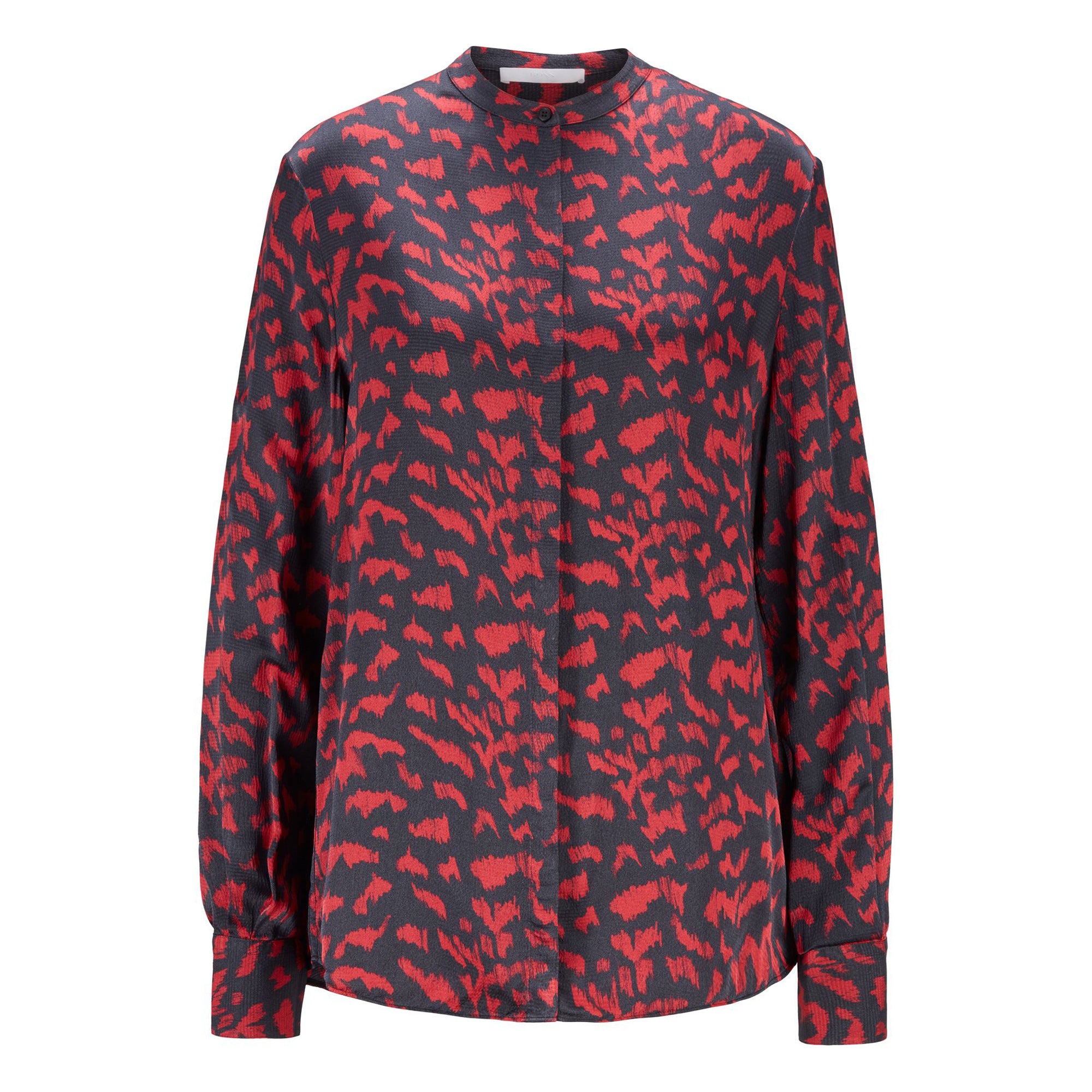 BOSS - Blusa Befelize - blu scuro e rosso