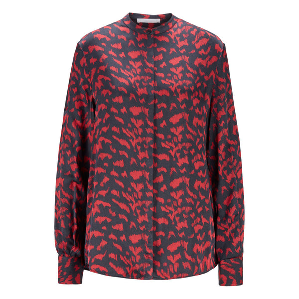 BOSS - Blusa Befelize - blu scuro e rosso