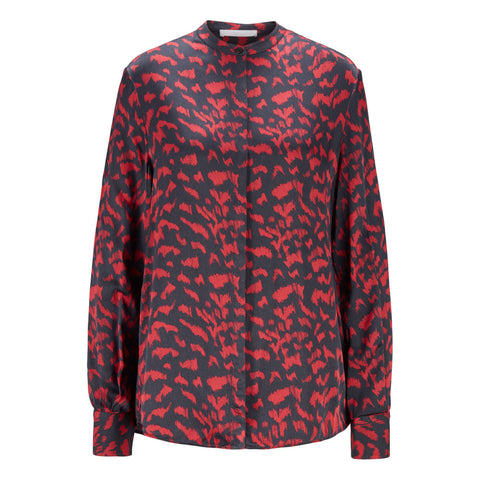 BOSS - Blusa Befelize - blu scuro e rosso