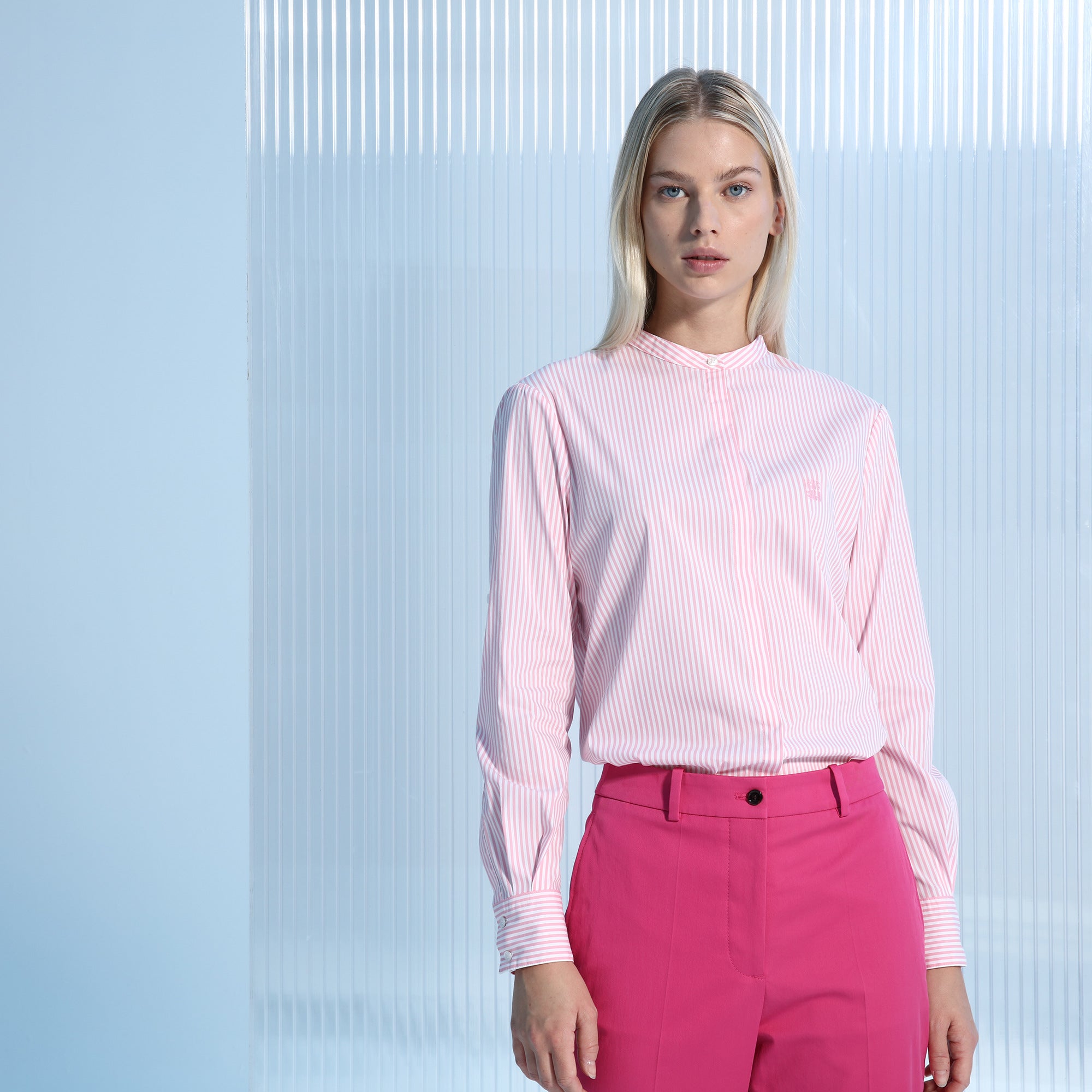 BOSS - blusa Befelize - relaxed fit - rosa