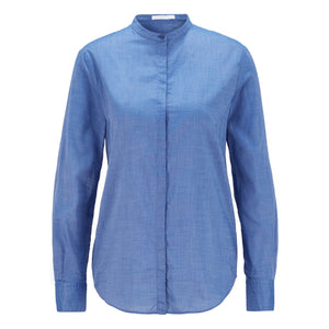 BOSS - blusa Befelize - tailored fit - blu