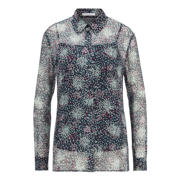 BOSS - blusa Babia - tailored fit - 100% seta - multicolore