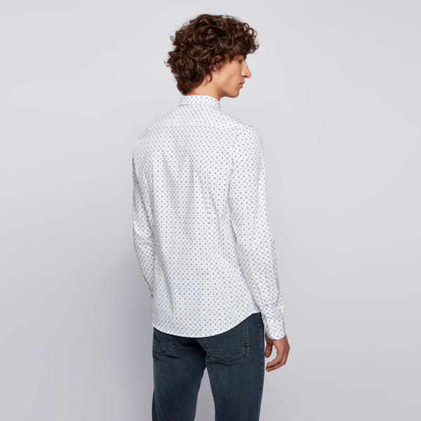 BOSS - camicia Marvyn - fitted cut - bianco