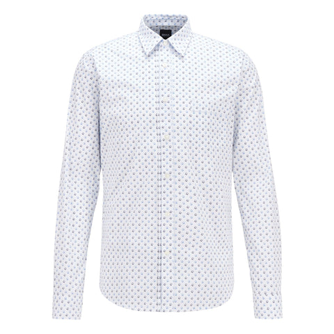 BOSS - camicia Marvyn - fitted cut - bianco