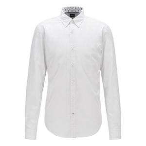 BOSS - camicia Rod - fitted cut - 100% cotone - bianco