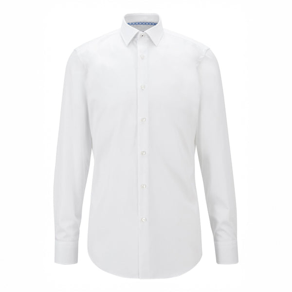 BOSS - camicia Jesse - slim fit - 100% cotone - bianco