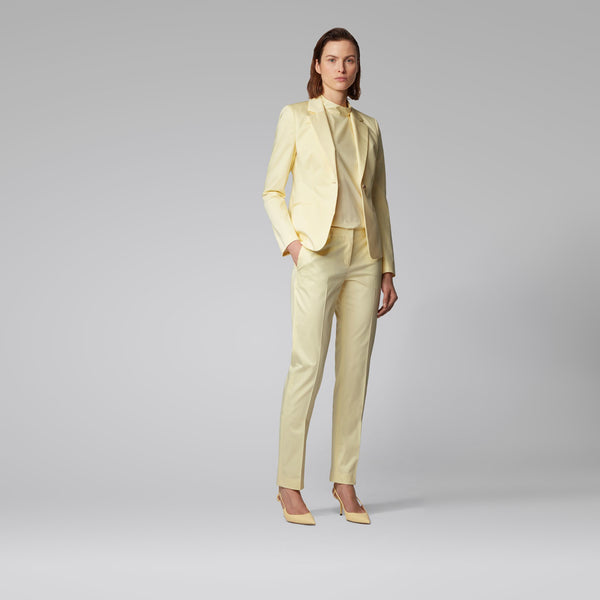 BOSS - Blazer Jaya - cotone - giallo chiaro