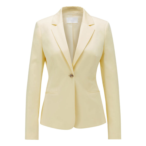 BOSS - Blazer Jaya - cotone - giallo chiaro