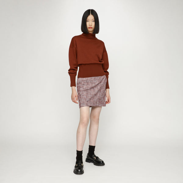 BOSS - maglia Felippa - scollo rotondo - 100% lana vergine - rosso