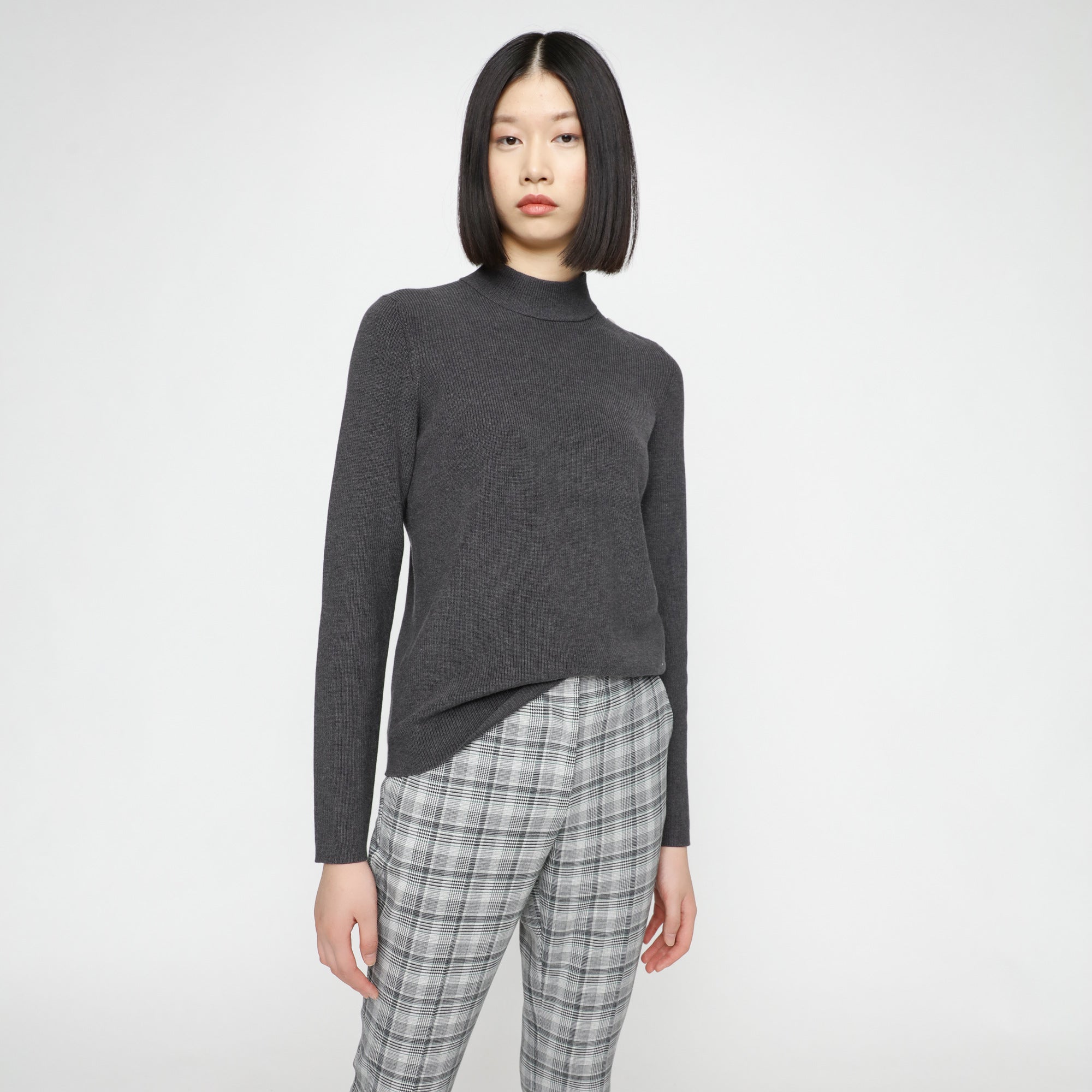 BOSS - maglia Fenever - regular fit - scollo rotondo - cotone - grigio