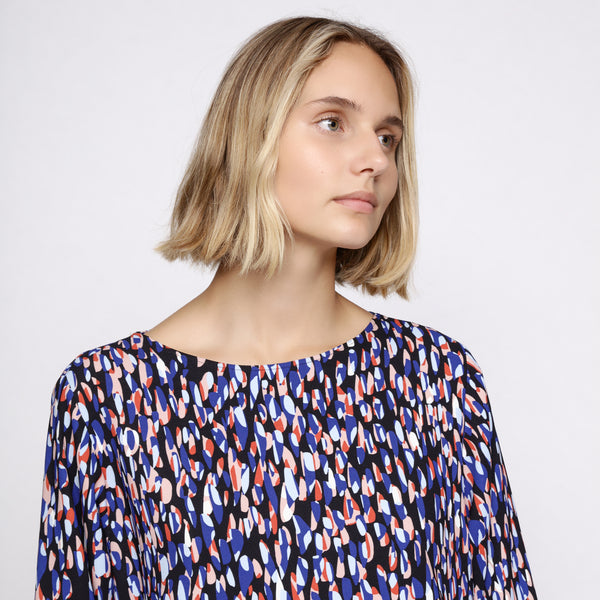 BOSS - blusa Ipiti - regular fit - scollo rotondo - multicolore