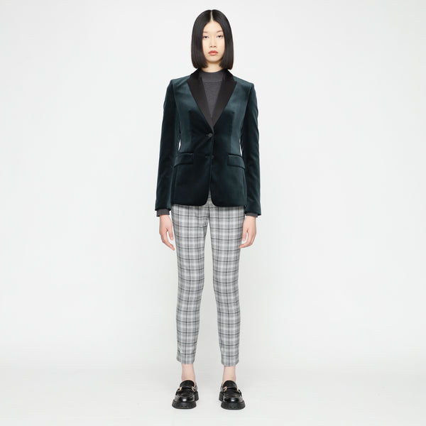 BOSS - blazer Janufera - regular fit - 100% cotone - verde scuro