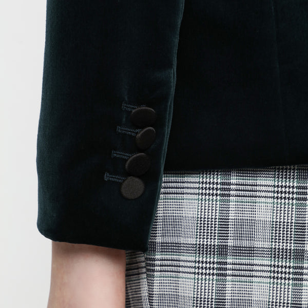 BOSS - blazer Janufera - regular fit - 100% cotone - verde scuro