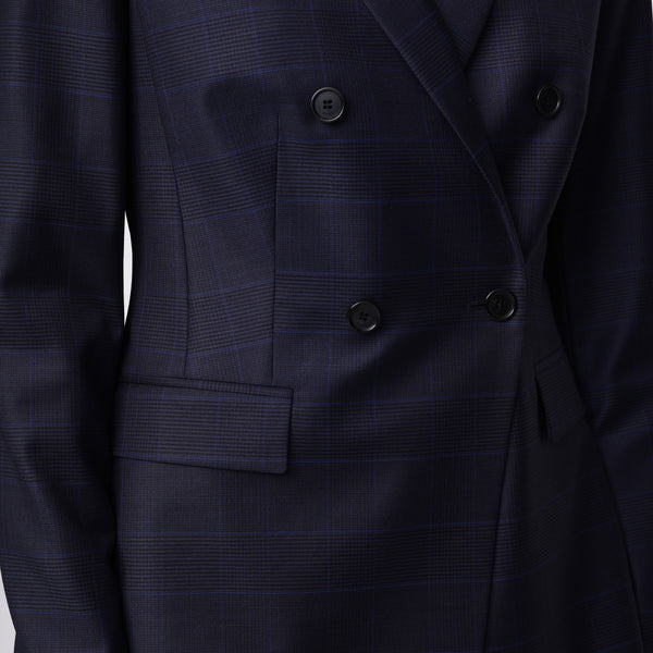BOSS - blazer Jacelynne - regular fit - 100% lana vergine - navy