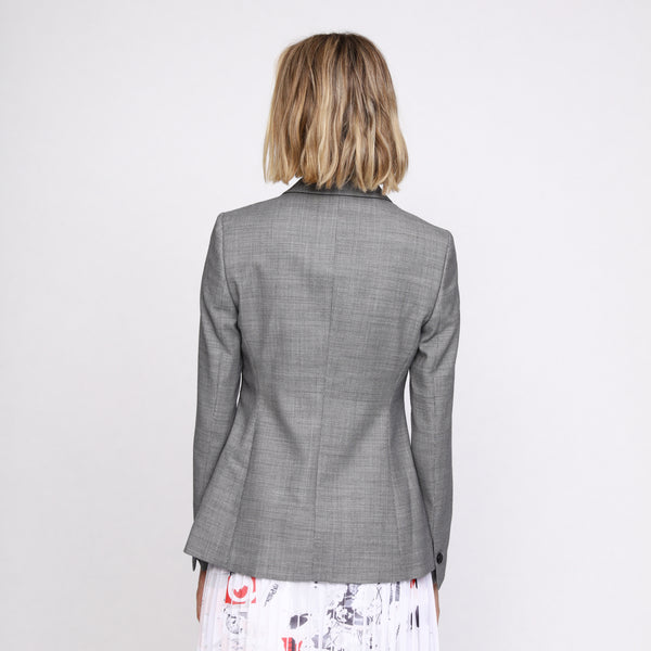 BOSS - blazer Jalaia - regular fit - grigio