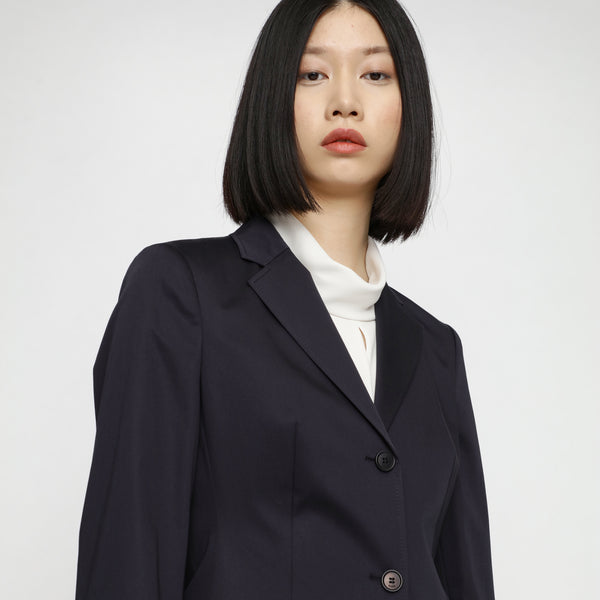 BOSS - blazer Jatinda - slim fit - cotone - blu