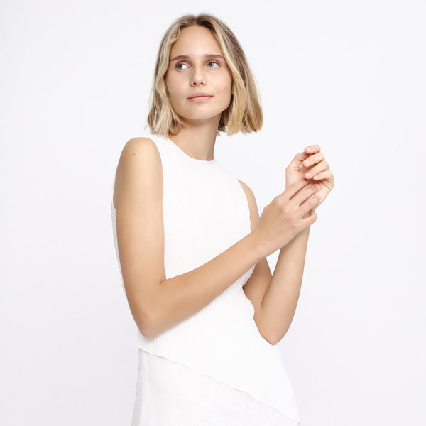 BOSS - abito Daraffa - regular fit - scollo rotondo - bianco