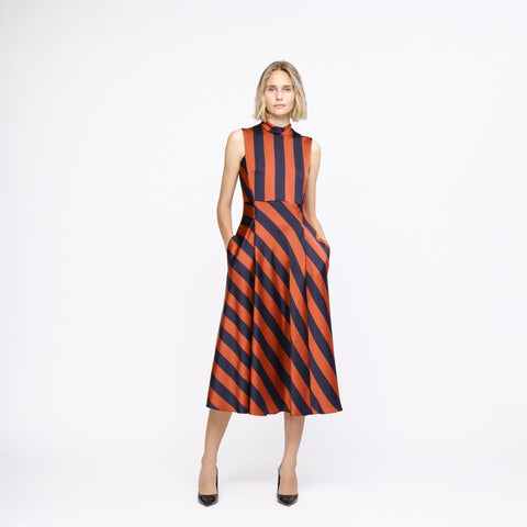 BOSS - abito Daltina - regular fit - scollo rotondo - multicolore
