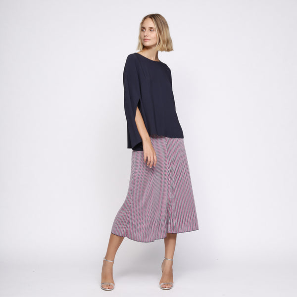 BOSS - blusa Bingris - tailored fit e relaxed fit - blu