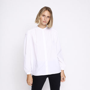 BOSS - blusa Bipirat - tailored fit e regular fit - 100% cotone - bianco