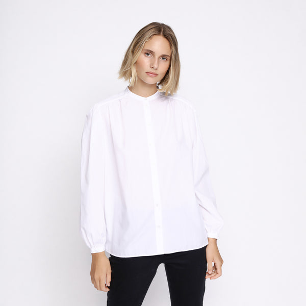 BOSS - blusa Bipirat - tailored fit e regular fit - 100% cotone - bianco