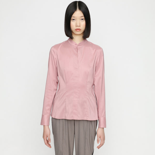BOSS - blusa Bashila - tailored fit e slim fit - rosa pallido