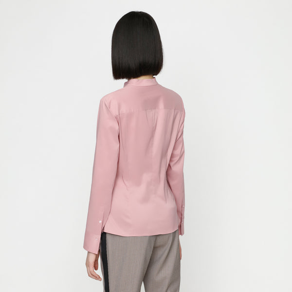 BOSS - blusa Bashila - tailored fit e slim fit - rosa pallido