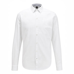 BOSS - camicia Robbie - slim fit - cotone - bianco