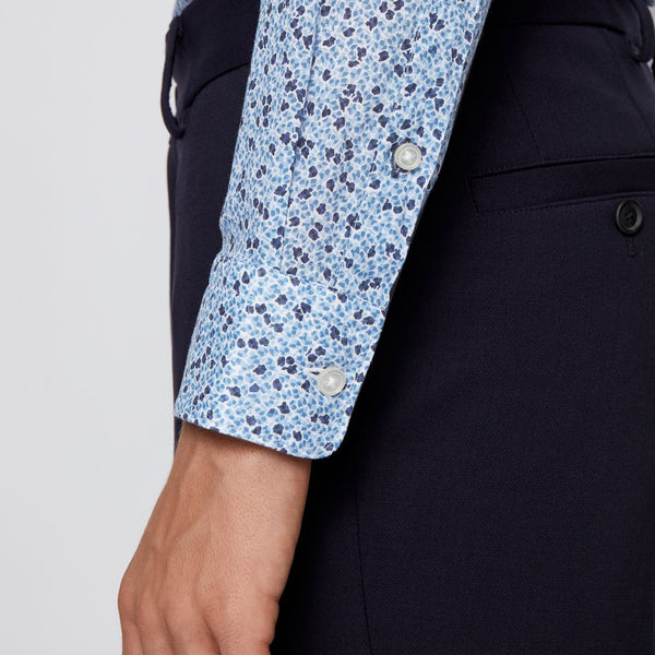 BOSS - camicia Ronni - slim fit - 100% cotone - blu scuro