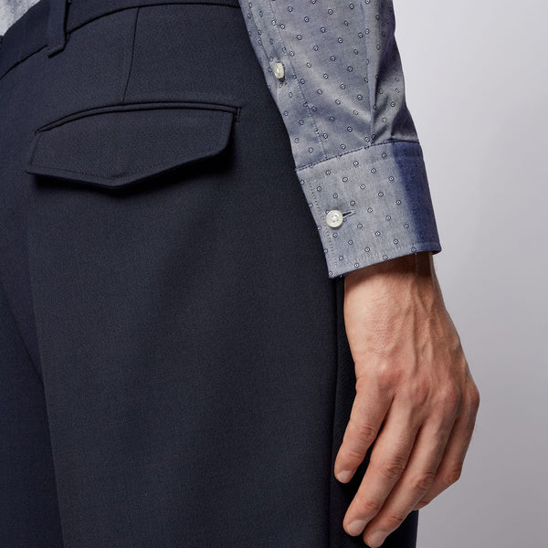 BOSS - camicia Jason - slim fit - 100% cotone - navy