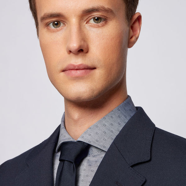 BOSS - camicia Jason - slim fit - 100% cotone - navy
