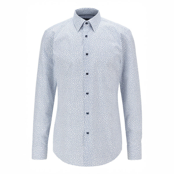 BOSS - camicia Jano - slim fit - 100% cotone - blu