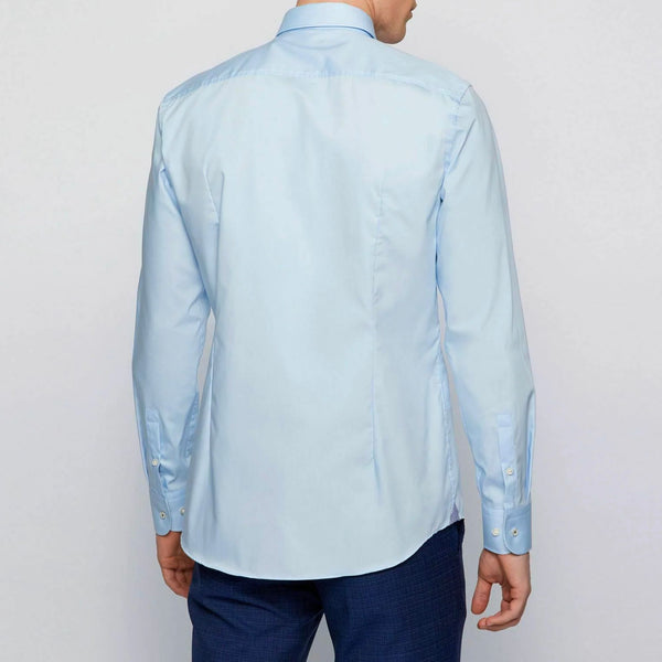 BOSS - camicia Jesse - slim fit - 100% cotone - blu pallido