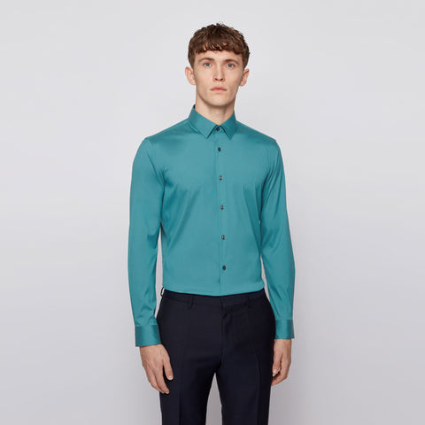 BOSS - camicia Isko - slim fit - verde