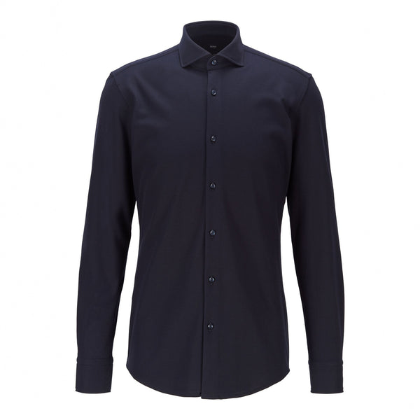 BOSS - camicia Jason - slim fit - 100% cotone - navy