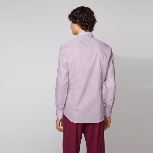 BOSS - camicia Jason - slim fit - 100% cotone - viola