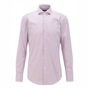 BOSS - camicia Jason - slim fit - 100% cotone - viola