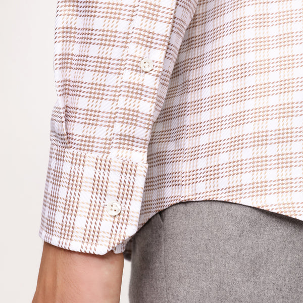 BOSS - camicia Christo - slim fit - 100% cotone - beige